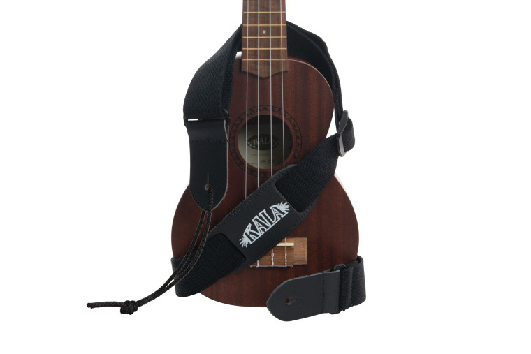 Kala Cotton Ukulele Strap - Black sold at Corzic Music in Longwood near Orlando