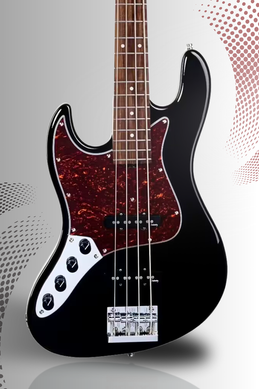 Sadowsky MetroExpress Lefty 4-String J/J Bass - Morado Solid Black
