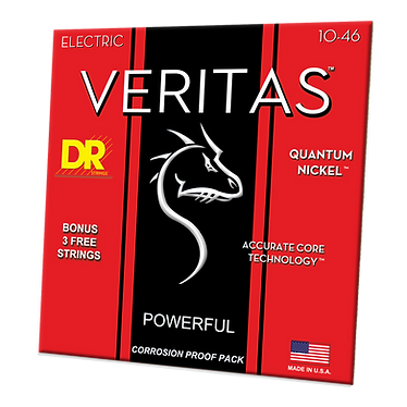 DR Strings Veritas Quantum Nickel Electric Strings Medium 10-46