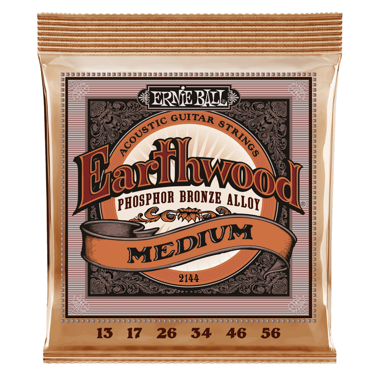 Ernie Ball Earthwood Medium Phosphor Bronze Acoustic Guitar Strings