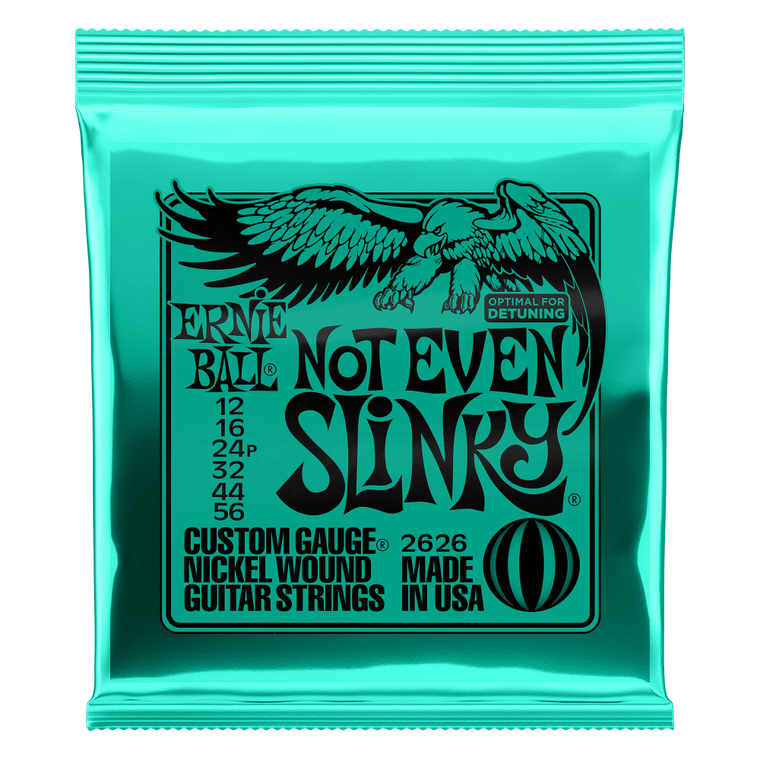 Ernie Ball Not Even Slinky Nickel Wound Electric Guitar Strings 12-56
