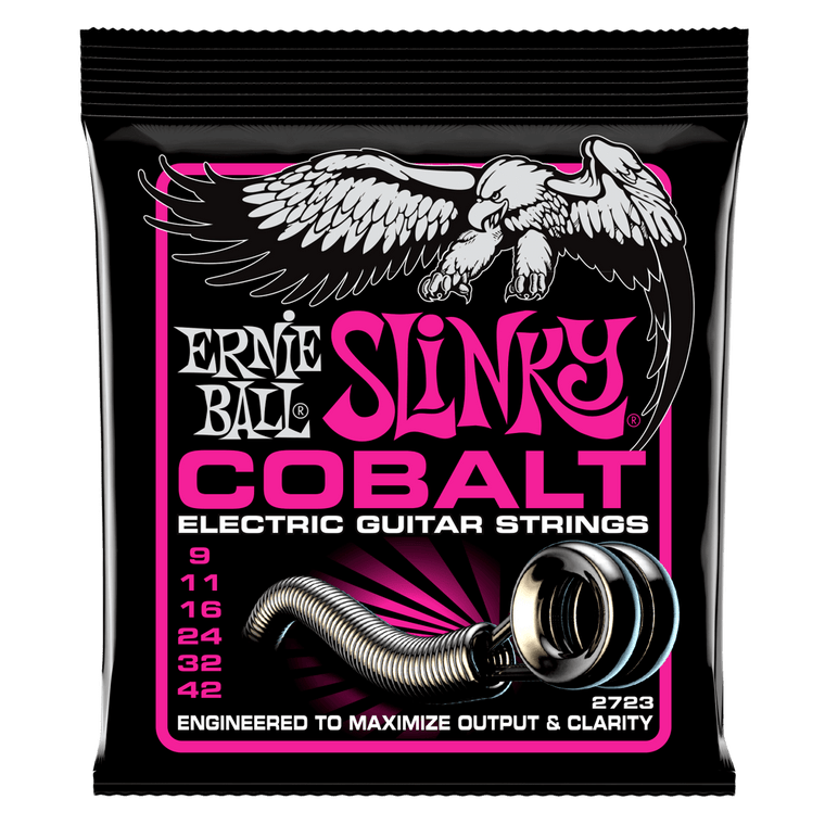 Ernie Ball Super Slinky Cobalt Electric Guitar Strings 9-42