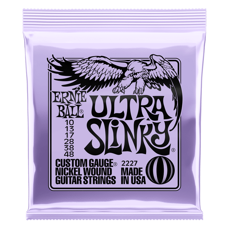 Ernie Ball Ultra Slinky Nickel Wound Electric Guitar Strings 10-48