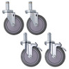 5" x 1 1/4" Polyurethane Swivel Casters (Case of 4)