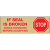 2" x 55 yds. - "Stop If Seal Is Broken..." Tan  Tape Logic Messaged Carton Sealing Tape (Case of 6)