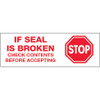 2" x 110 yds. - "Stop If Seal Is Broken" Tape Logic Messaged Carton Sealing Tape (Case of 36)