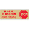 3" x 110 yds. - "Stop If Seal Is Broken.." Tan  Tape Logic Messaged Carton Sealing Tape (Case of 6)