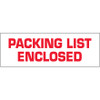 3" x 110 yds. - "Packing List Enclosed" Tape Logic Messaged Carton Sealing Tape (Case of 24)