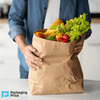 16 x 6 x 19 ¼" Kraft Paper Shopping Bags (200-Pack)