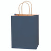 8 x 4 1/2 x 10 1/4" Navy Tinted Shopping Bags (250-Pack)