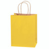 8 x 4 1/2 x 10 1/4" Yellow Tinted Shopping Bags (250-Pack)