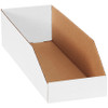 6 x 18 x 4 1/2" White Bin Boxes (Bundle of 50)