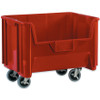 19 7/8 x 15 1/4 x 12 7/16" Red Mobile Giant Stackable Bins (Case of 3)