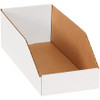 6 x 15 x 4 1/2" White Bin Boxes (Bundle of 50)