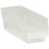 11 5/8 x 4 1/8 x 4" Clear Plastic Shelf Bin Boxes (Case of 36)