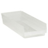 23 5/8 x 8 3/8 x 4" Clear Plastic Shelf Bin Boxes (Case of 6)