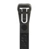 5 1/2" 50# Black Releasable Cable Ties (Case of 1000)