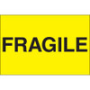 2 x 3" - "Fragile" (Fluorescent Yellow) Labels (Roll of 500)