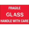 2 x 3" - "Fragile - Glass - Handle With Care" Labels (Roll of 500)