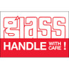 2 x 3" - "Glass - Handle With Care" Labels (Roll of 500)