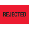 2 x 3" - "Rejected" (Fluorescent Red) Labels (Roll of 500)