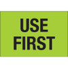 2 x 3" - "Use First" (Fluorescent Green) Labels (Roll of 500)