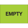 2 x 3" - "Empty" (Fluorescent Green) Labels (Roll of 500)