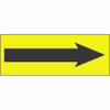 1 1/2 x 4" - "Arrow" Fluorescent Yellow Labels (Roll of 500)