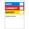 4 x 6" - "Health Flammability Reactivity" (Roll of 500)