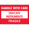 2 x 3" - "Delicate Instruments - HWC" - Fragile Labels (Roll of 500)