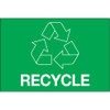 2 x 3" Green Rectangle "Recycle" (Roll of 500)