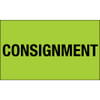 3 x 5" - "Consignment" (Fluorescent Green) Labels (Roll of 500)