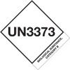 4 x 4 3/4" - "UN3373 Biological Substance Category B" Labels (Roll of 500)