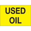 2 x 3" - "Used Oil" (Fluorescent Yellow) Labels (Roll of 500)