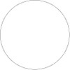 1 1/2" Circles - Clear Removable Labels (Roll of 500)