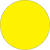 1 1/2" Circles - Fluorescent Yellow Removable Labels (Roll of 500)