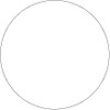 1 1/2" Circles - White Removable Labels (Roll of 500)