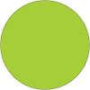 3" Circles - Fluorescent Green Removable Labels (Roll of 500)