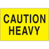 2 x 3" - "Caution - Heavy" (Fluorescent Yellow) Labels (Roll of 500)