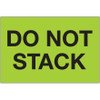 2 x 3" - "Do Not Stack" (Fluorescent Green) Labels (Roll of 500)