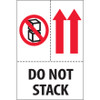 4 x 6" - "Do Not Stack" Labels (Roll of 500)