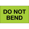 3 x 5" - "Do Not Bend" (Fluorescent Green) Labels (Roll of 500)