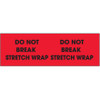 3 x 10" - "Do Not Break Stretch Wrap" (Fluorescent Red) Labels (Roll of 500)