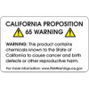2 3/8 x 1 1/2" - Full Generic Warning Prop 65 Labels (Roll of 500)