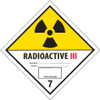 4 x 4" - "Radioactive III" Labels (Roll of 500)
