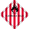 4 x 4" - "Flammable Solid" Labels (Roll of 500)