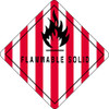 4 x 4" - "Flammable Solid" Labels (Roll of 500)
