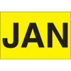 2 x 3" - "JAN" (Fluorescent Yellow) Months of the Year Labels (Roll of 500)