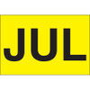 2 x 3" - "JUL" (Fluorescent Yellow) Months of the Year Labels (Roll of 500)