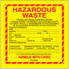 6 x 6" - "Hazardous Waste - California" Labels (Roll of 500)